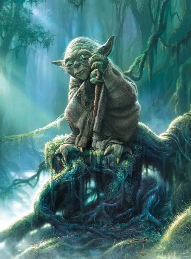 Buffalo Games Star Wars Yoda puslespil 1000 brikker Dagobah