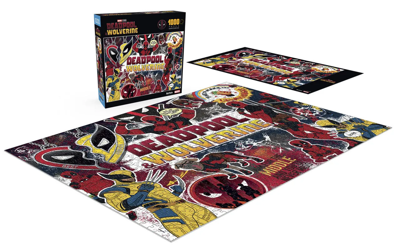 Buffalo Games Collage Deadpool & Wolverine puslespil 1000 brikker Marvel