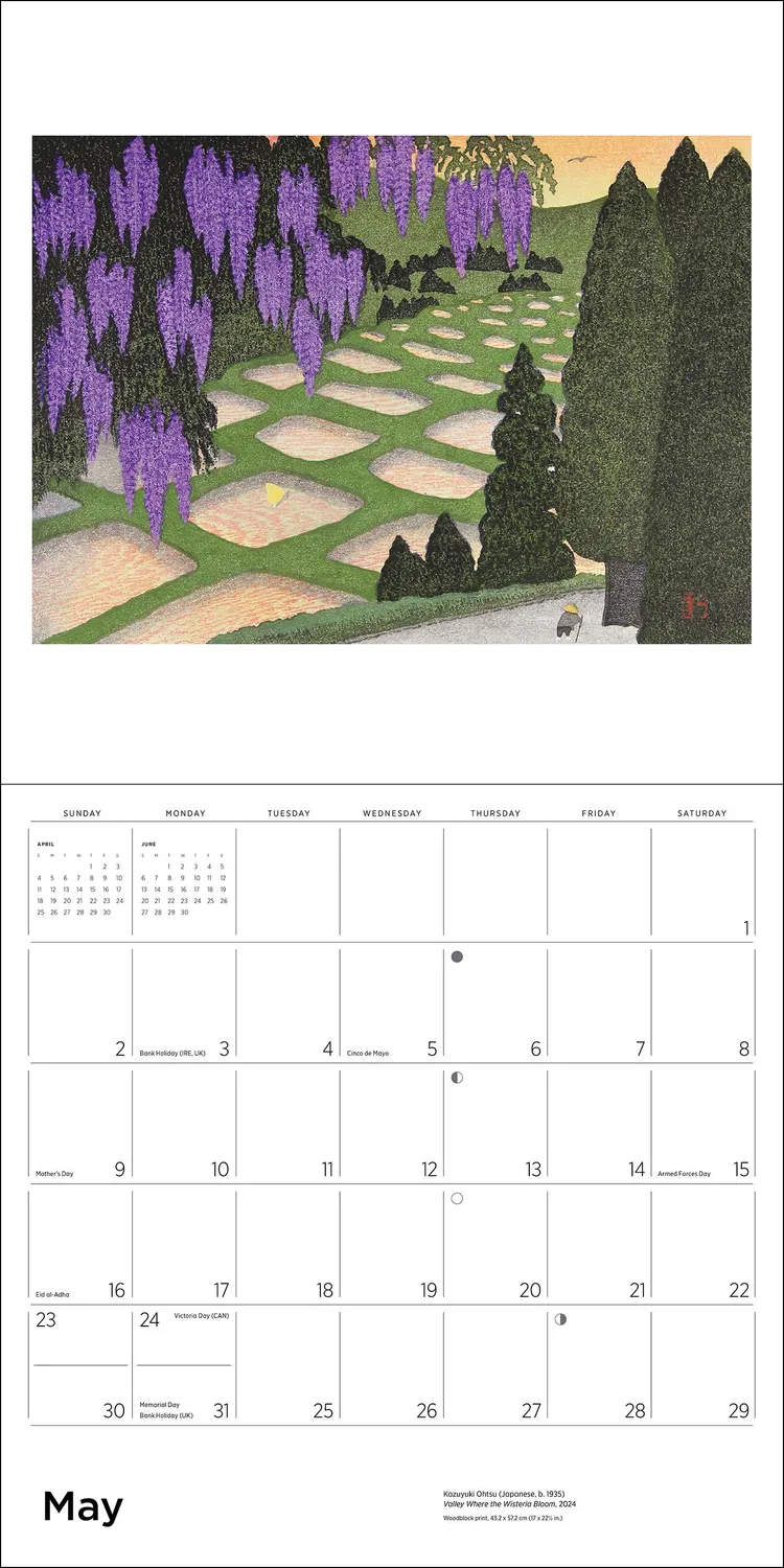 Pomegranate Serenity Ohtsu vægkalender 2027