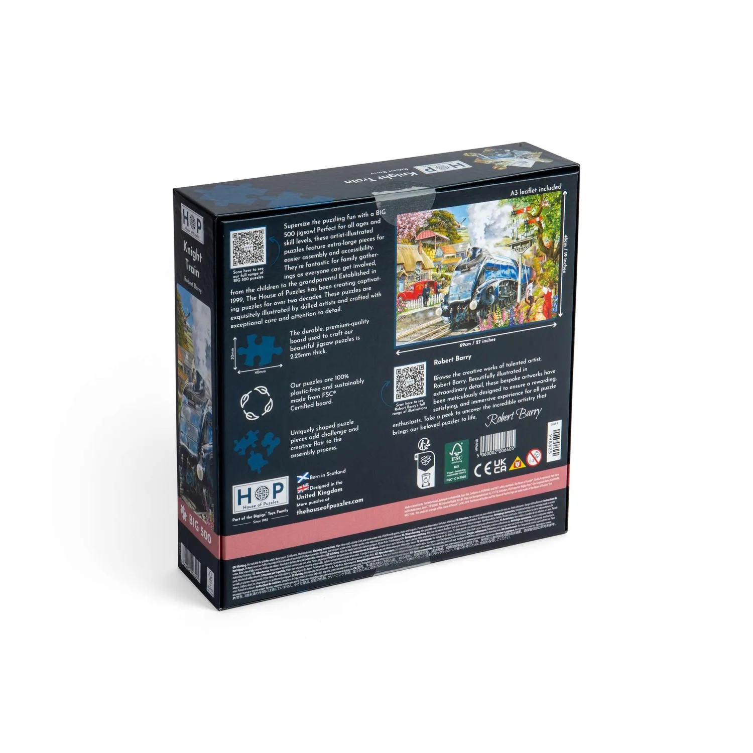 House of Puzzle Knight Train BIG 500 puslespil tog