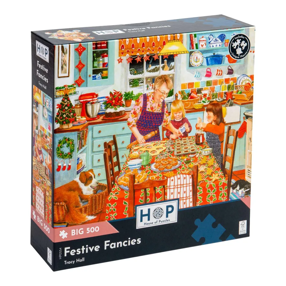 House of Puzzles BIG 500 Festive Fancies puslespil jul