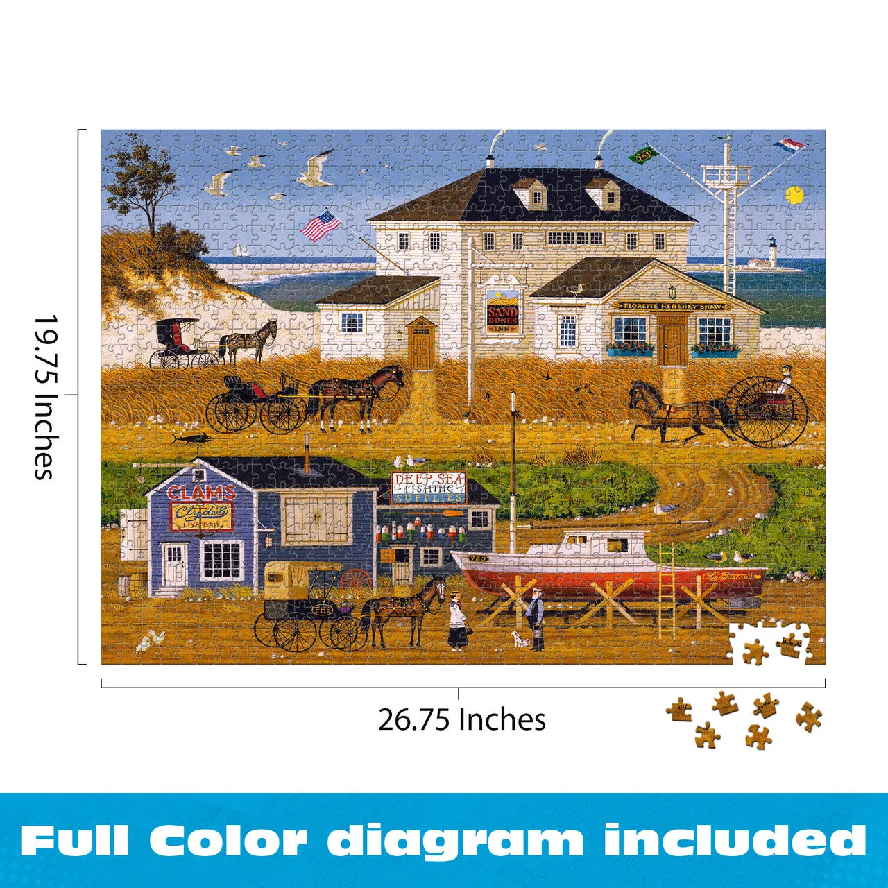 Buffalo Games Stoney Bay puslespil 1000 brikker Wysocki