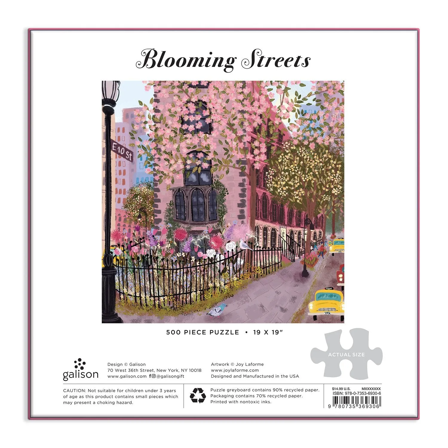 Good Puzzle Co. Laforme Blooming Streets puslespil 500 brikker
