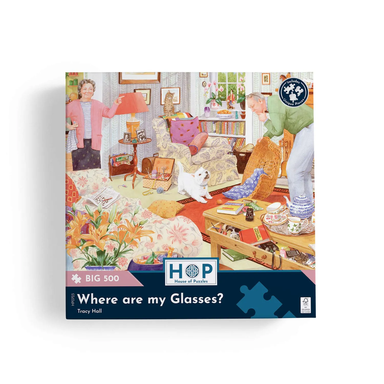 House of Puzzle BIG Where are my Glasses 500 brikker puslespil