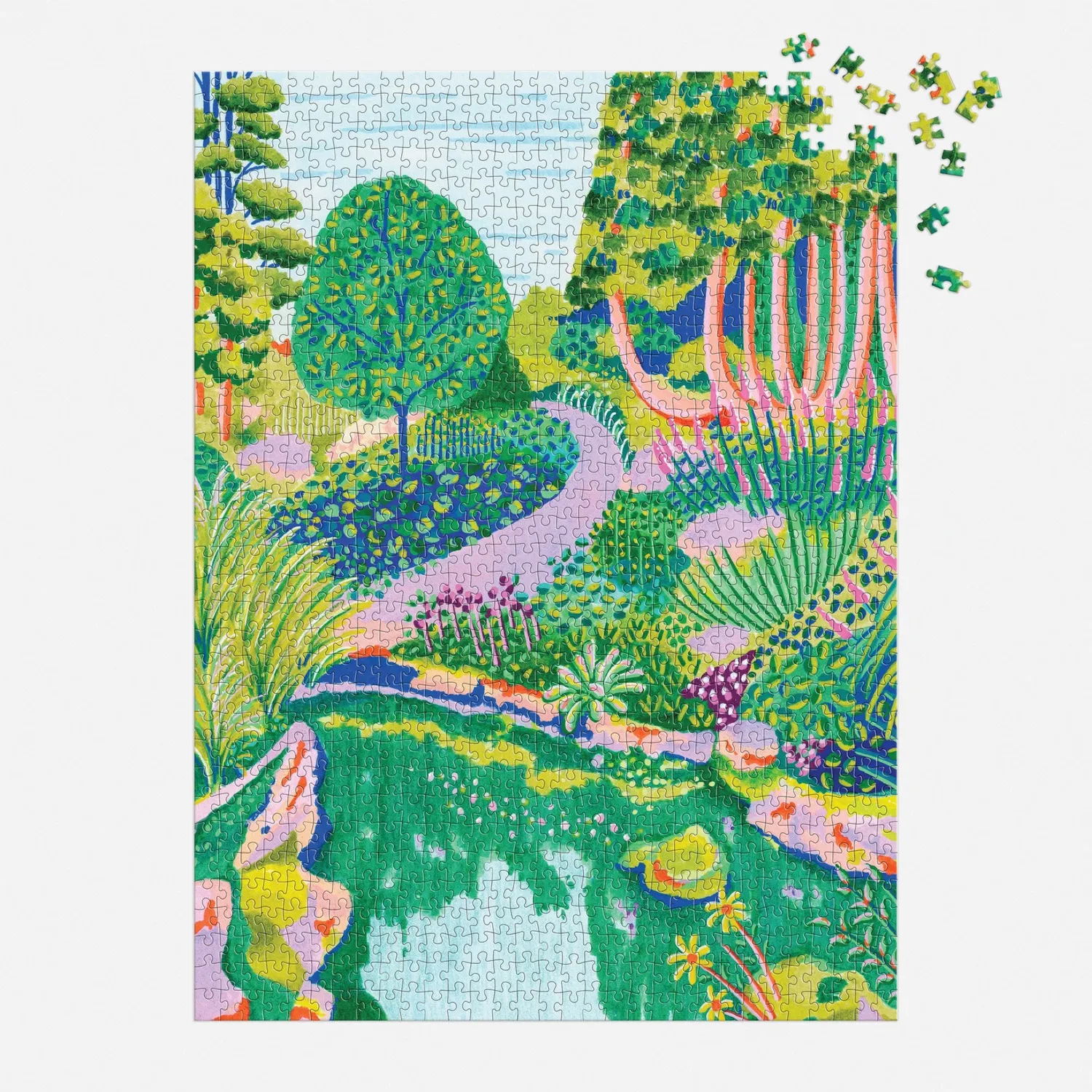 Good Puzzle Co. High Grove puslespil 1000 brikker grøn natur