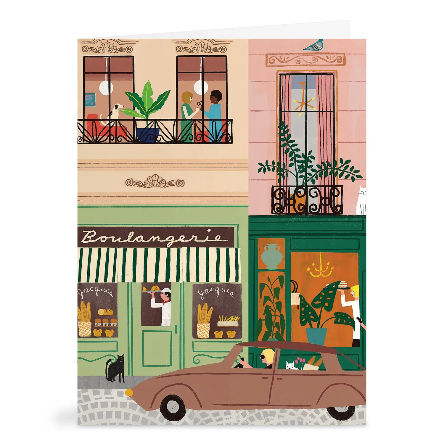 Galison Parisian Life brevkort 16 stk Paris-motiver