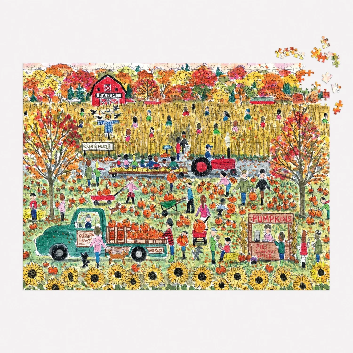 Good Puzzle Co. Pumpkin Patch puslespil 1000 brikker efterår