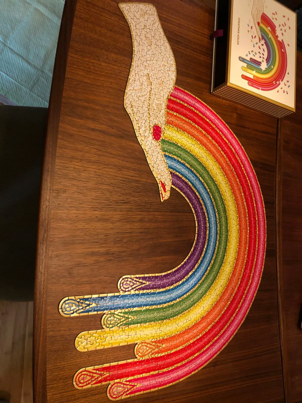 Galison Jonathan Adler Rainbow Hand puslespil 750 brikker formet
