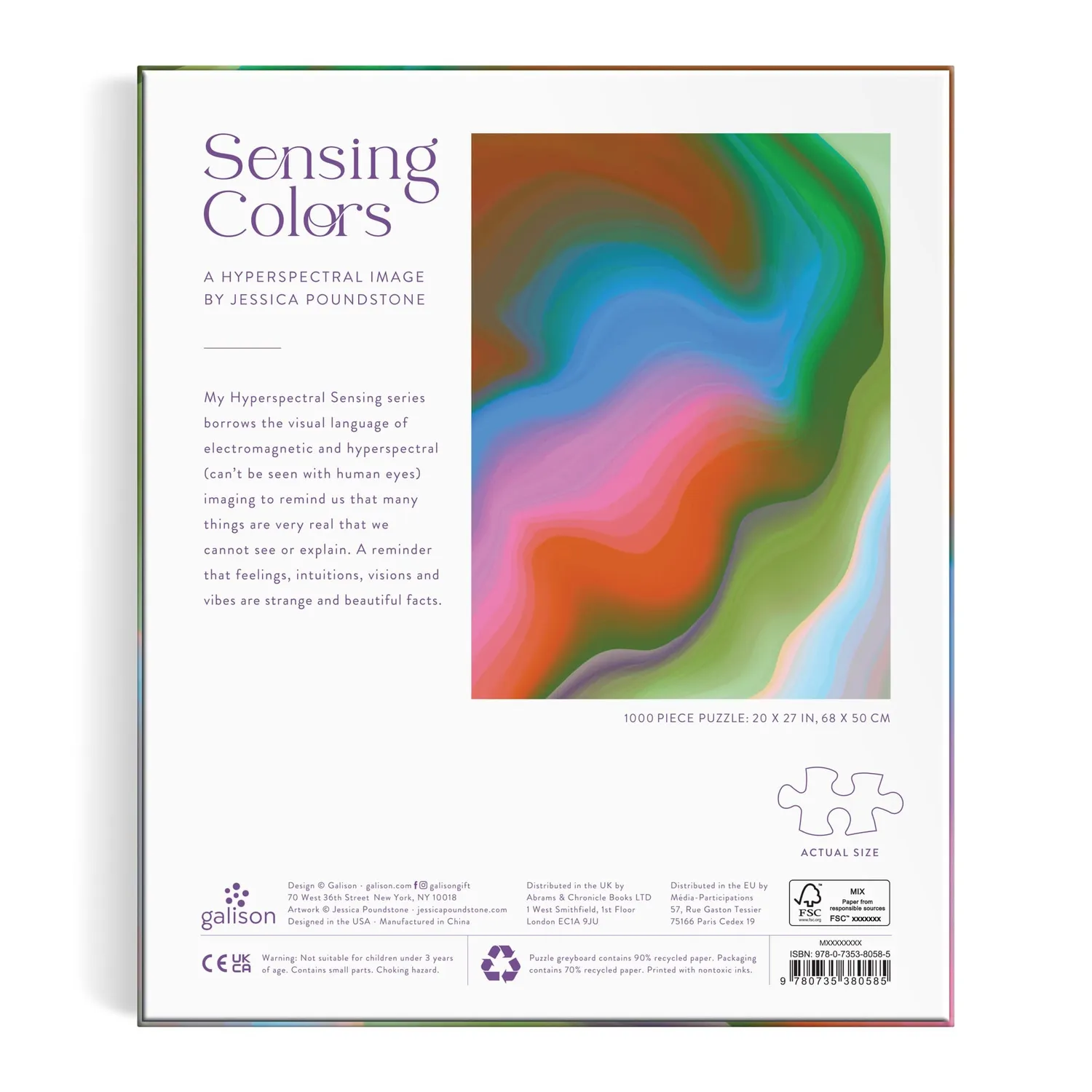 Good Puzzle Co. Jessica Poundstone Sensing Colors puslespil 1000 brikker