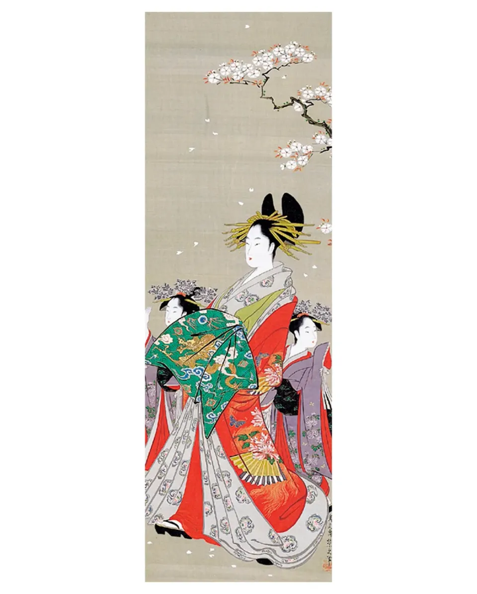 Pomegranate Hosoda Eishi Beauties of the Seasons bogmærke