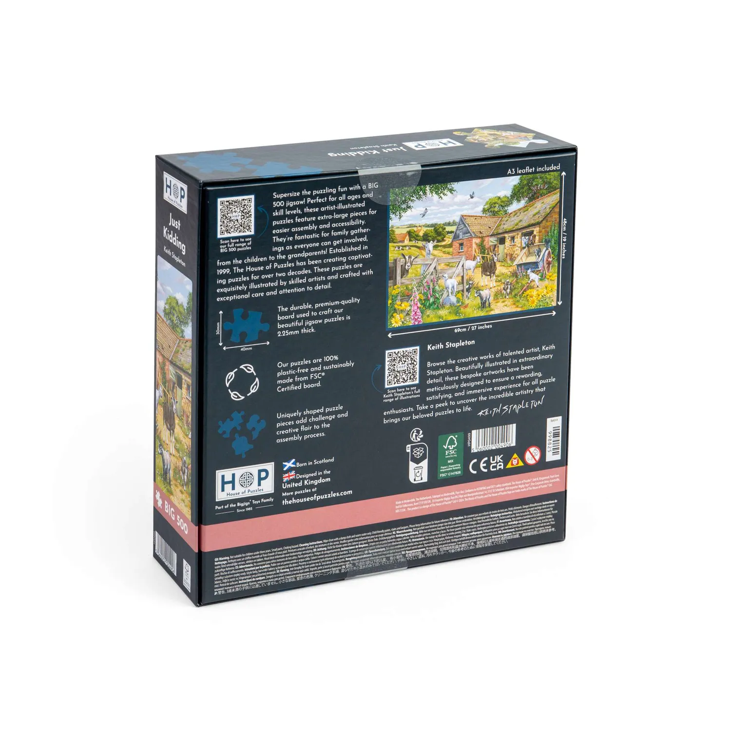 House of Puzzles BIG Just Kidding 500 puslespil store brikker