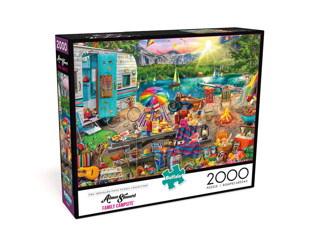 Buffalo Games Aimee Stewart Family Campsite 2000 puslespil