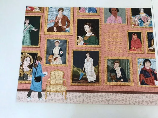 Galison Herstory Museum 1000 puslespil guld folie