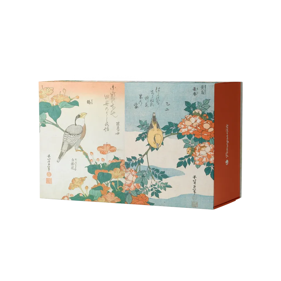 Pomegranate Hokusai dobbeltsidet puslespil 120 brikker sæt japansk