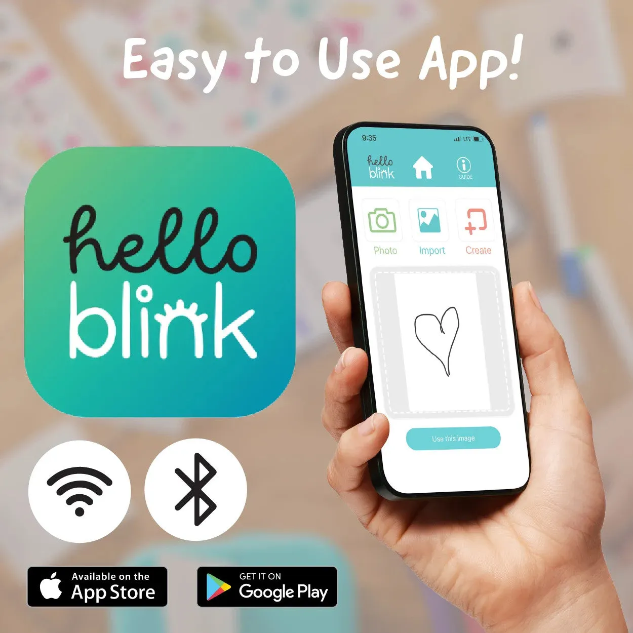 Buffalo Games Hello Blink Sticker Maker klistermærkesæt 8 år