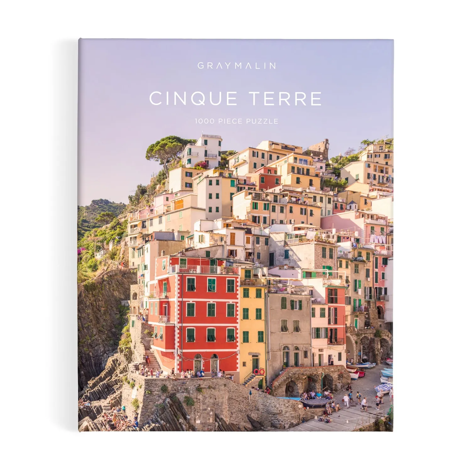 Good Puzzle Co. Gray Malin Cinque Terre 1000 brikker puslespil bogæske