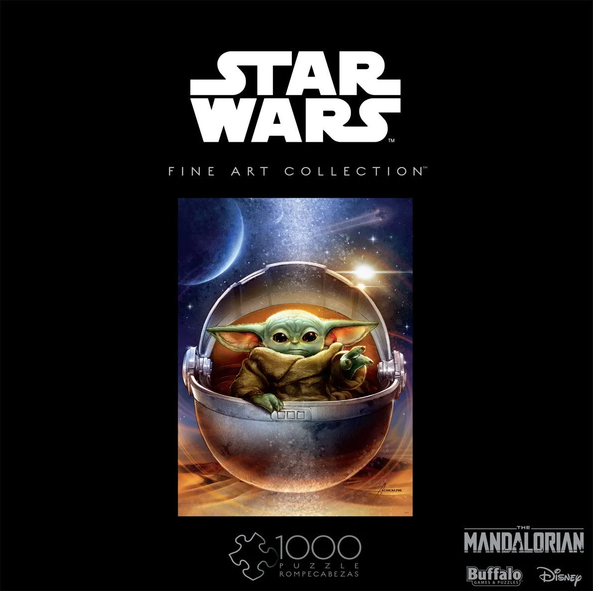 Buffalo Games Star Wars Galactic Child puslespil 1000 brikker Grogu