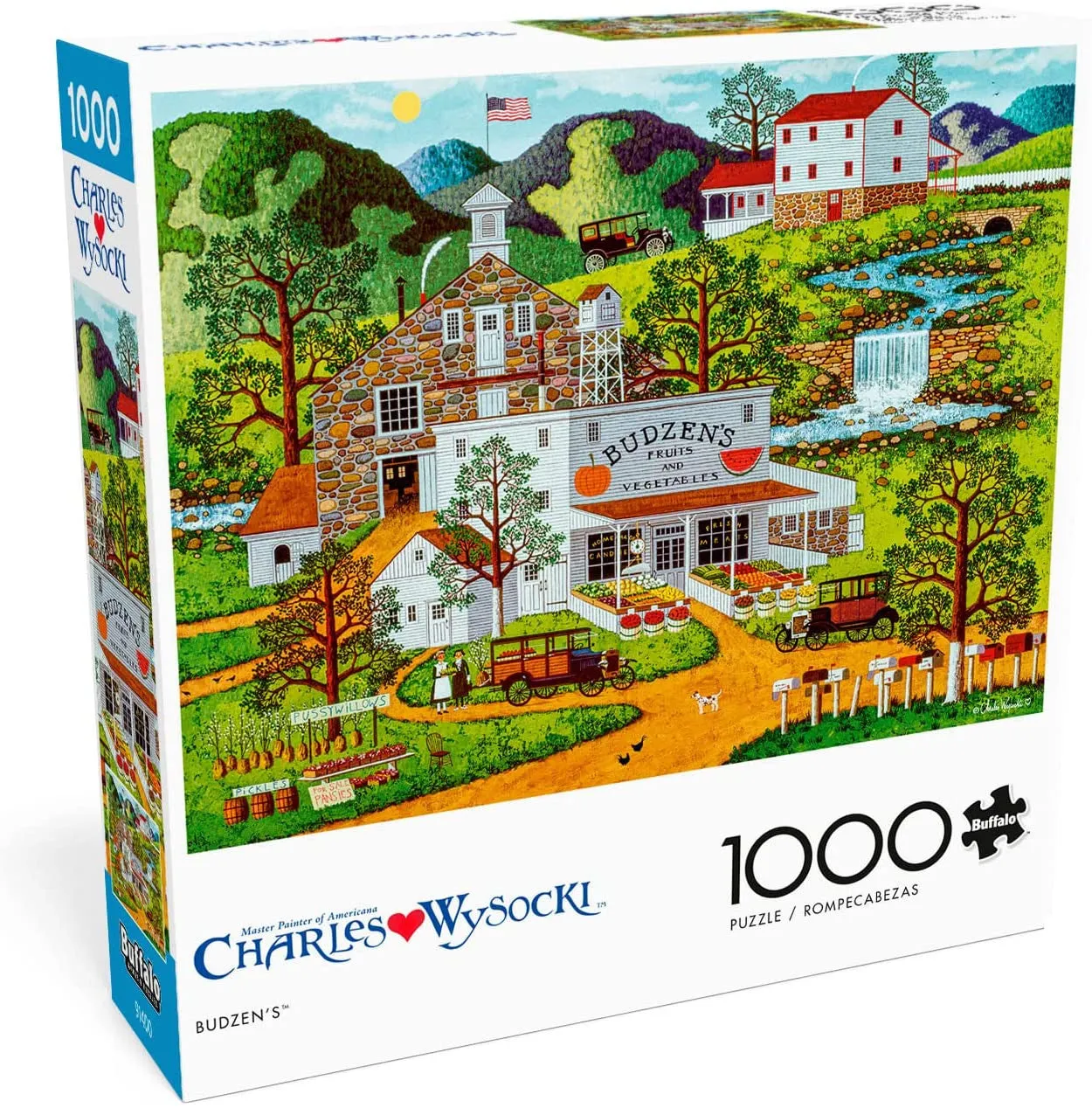 Buffalo Games Charles Wysocki Budzens puslespil 1000 brikker købmand