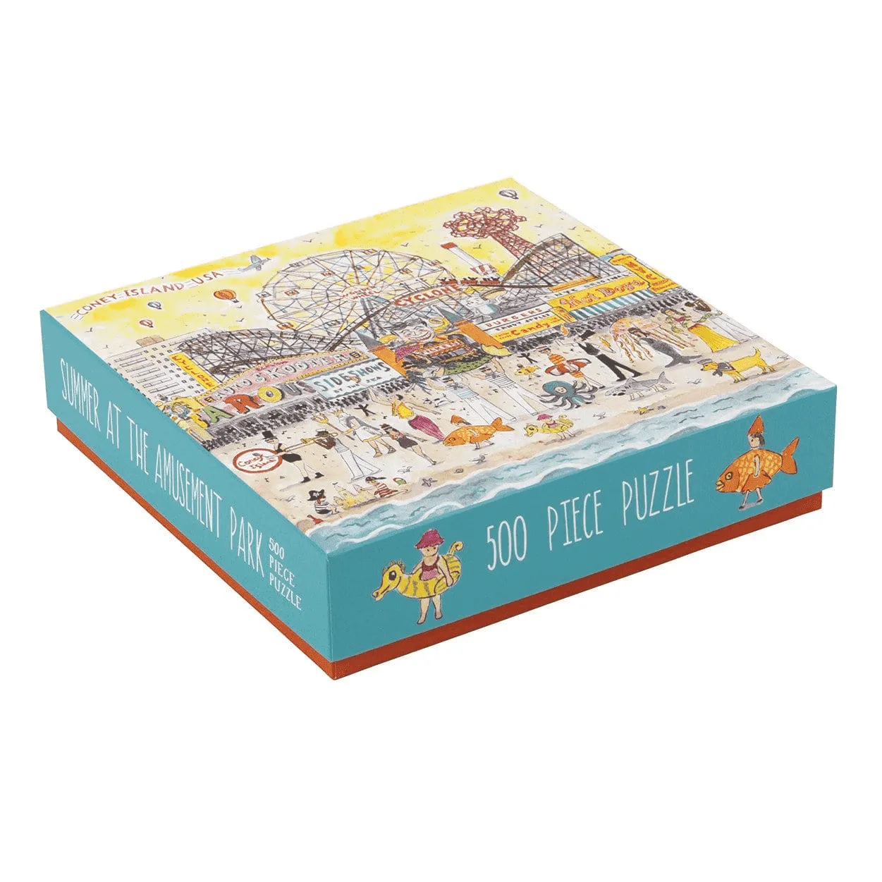 Galison Storrings Summer Amusement Park puslespil 500 brikker tivoli