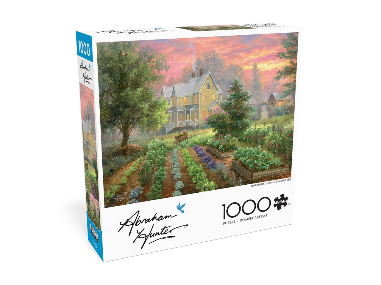 Buffalo Games Abraham Hunter Summer Garden puslespil 1000 brikker