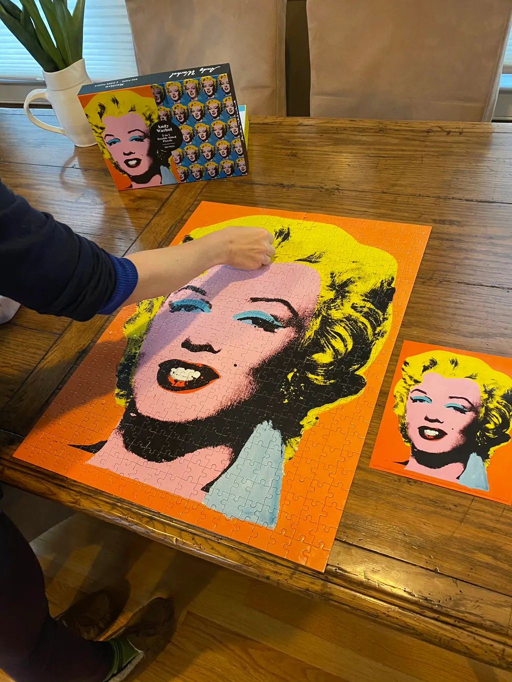 Good Puzzle Co. Warhol Marilyn puslespil 500 brikker dobbeltsidet