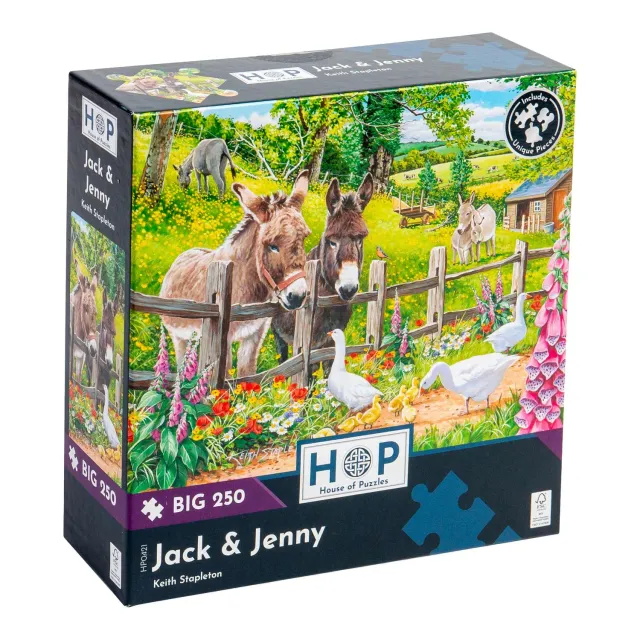 House of Puzzles BIG 250 Jack & Jenny puslespil bondegård