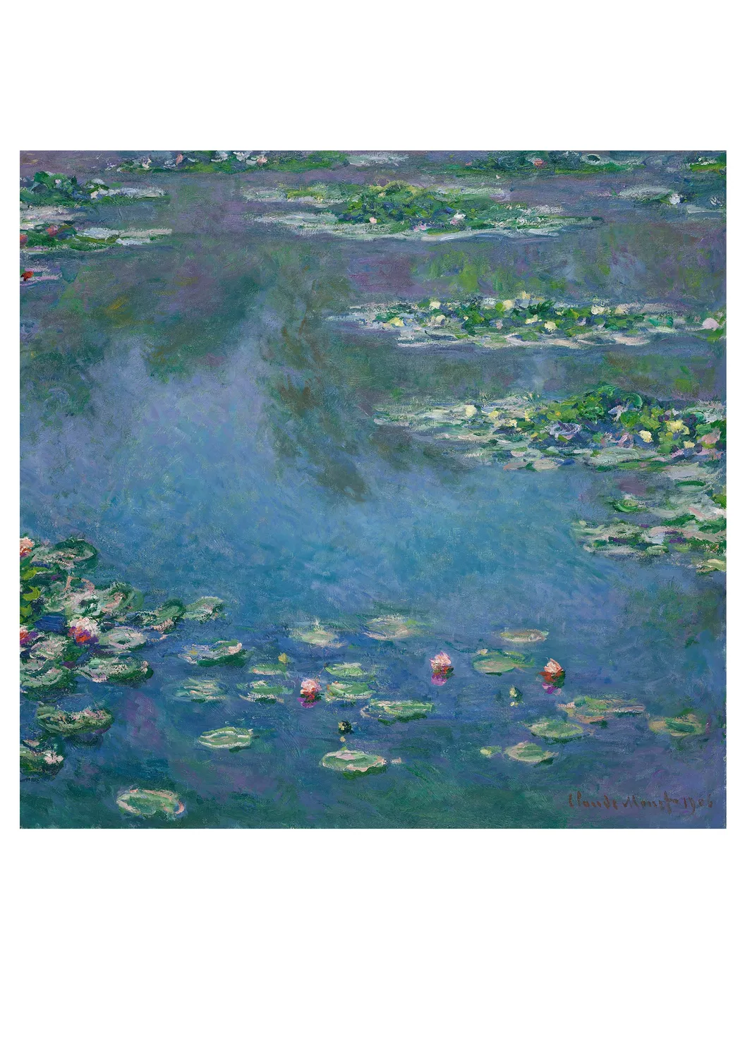 Pomegranate Claude Monet Water Lilies kortæske 20 kort