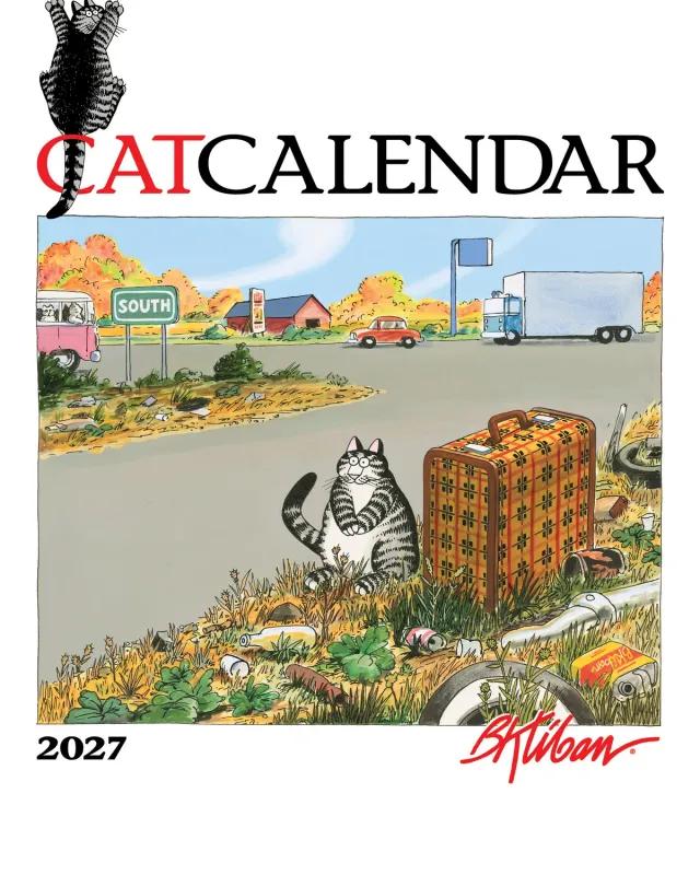 B. Kliban CatCalendar 2027 minivægkalender katte