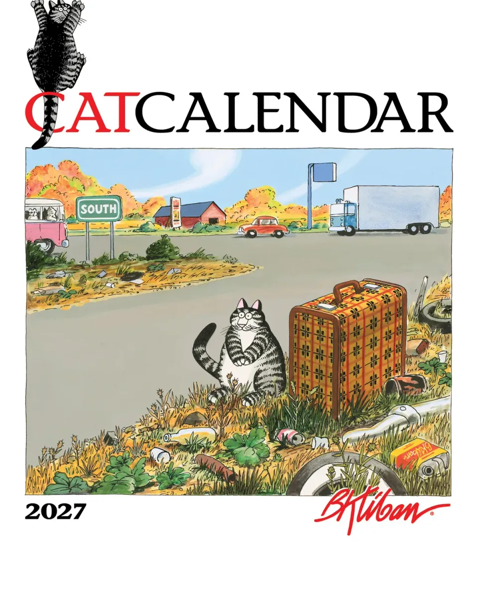B. Kliban CatCalendar 2027 minivægkalender katte
