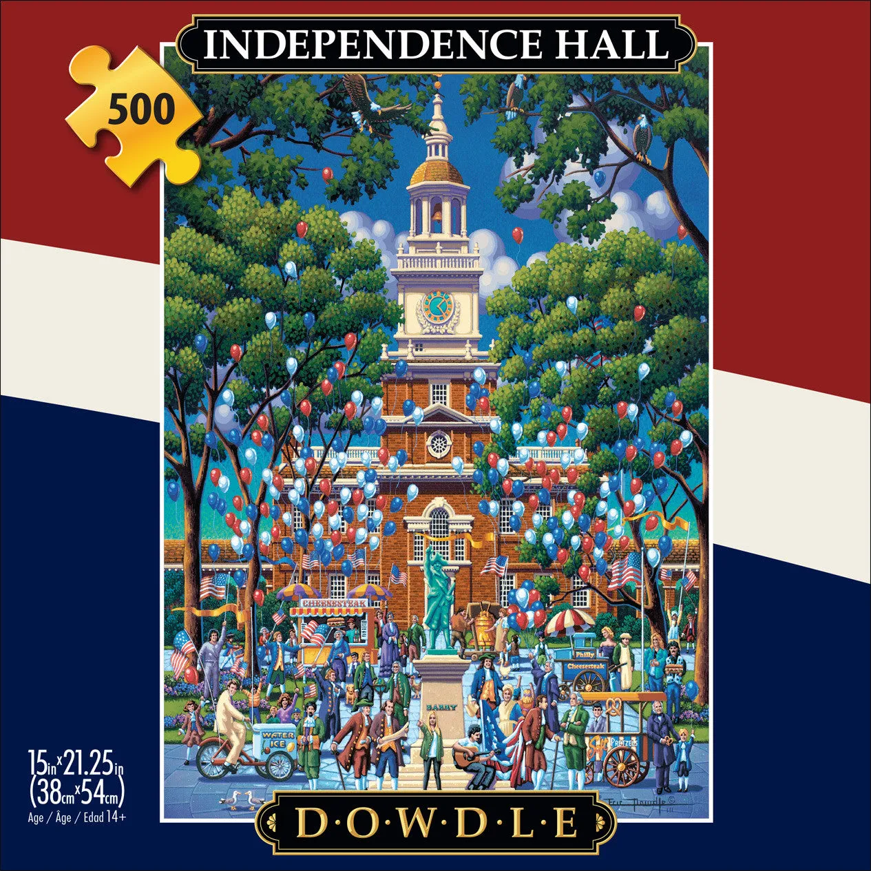 Buffalo Games Eric Dowdle Independence Hall puslespil 500 brikker