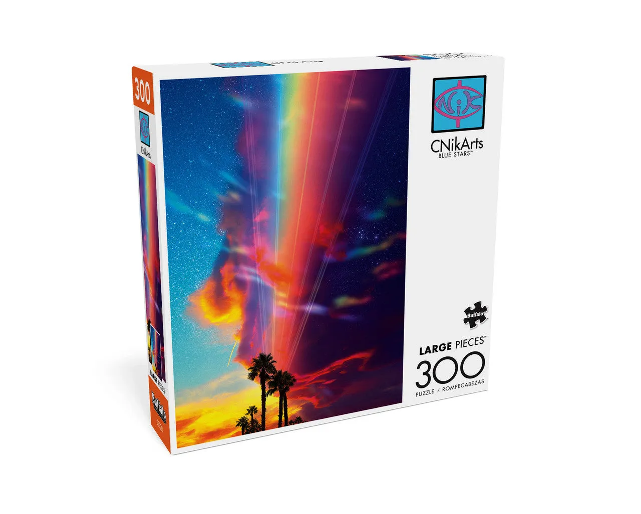 Buffalo Games Vivid Blue Stars puslespil 300 brikker store brikker