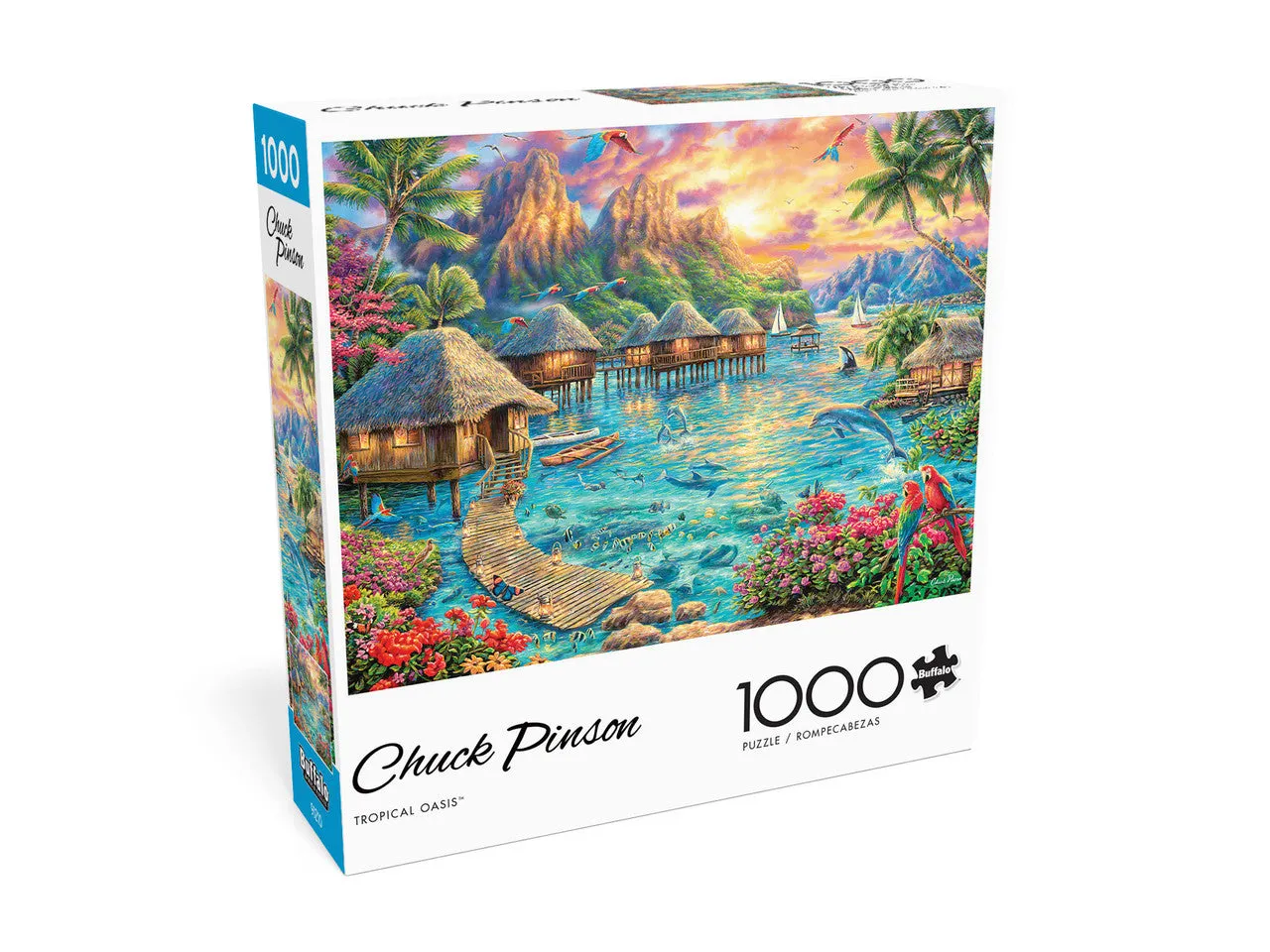 Buffalo Games Escapes Tropical Oasis puslespil 1000 brikker tropisk