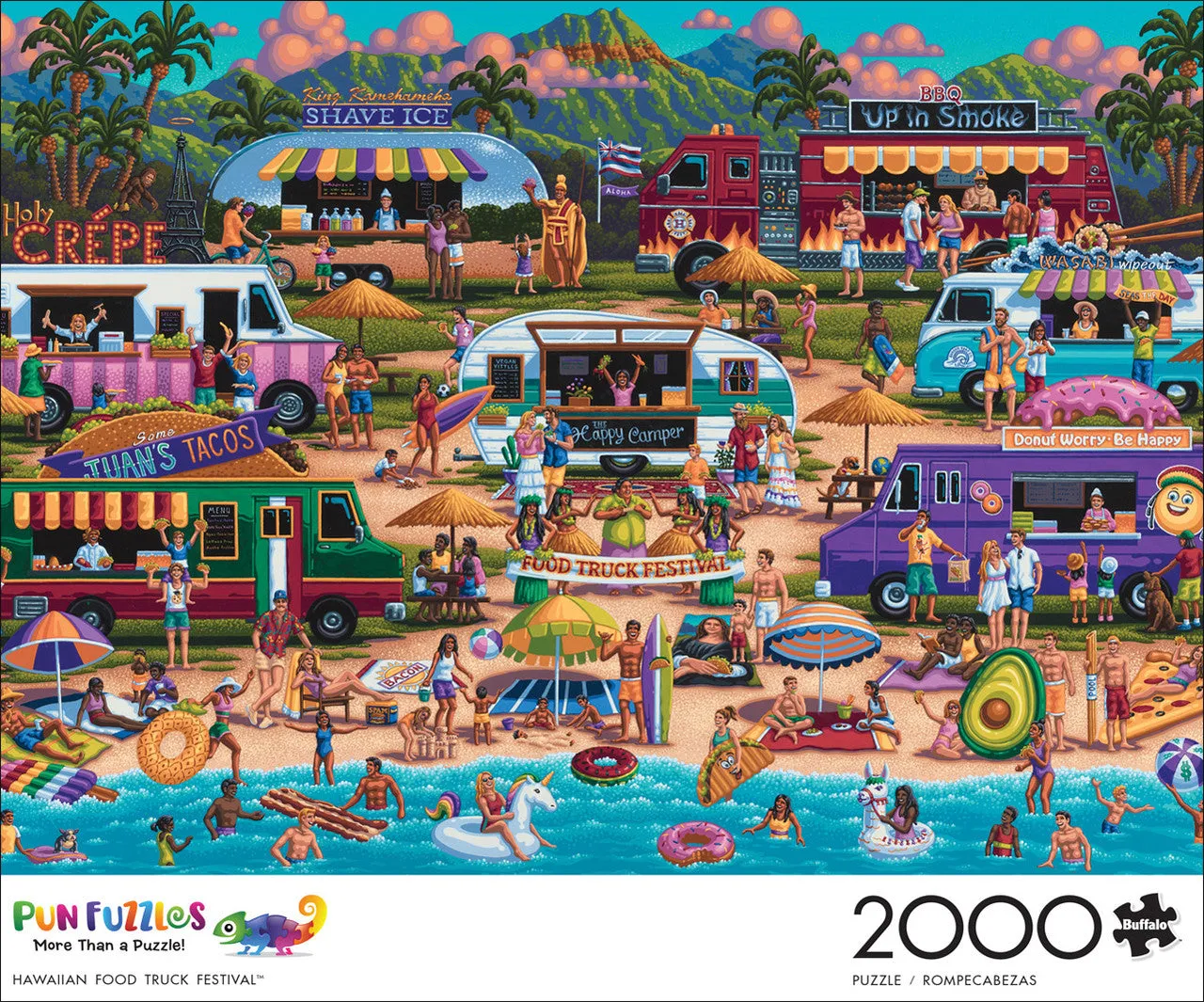 Buffalo Games Hawaiian Food Truck puslespil 2000 brikker