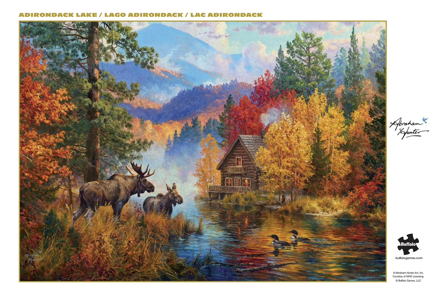 Buffalo Games Gold Adirondack Lake puslespil 500 brikker efterår