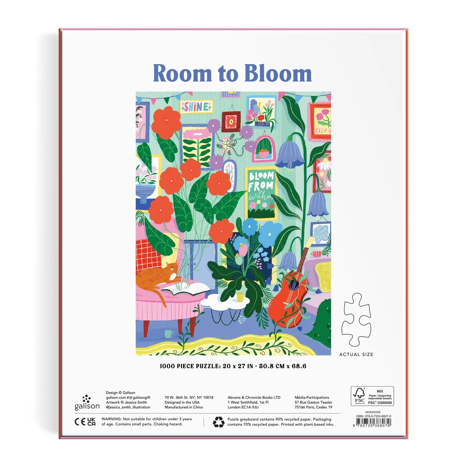 Good Puzzle Co. Room to Bloom puslespil 1000 brikker blomster