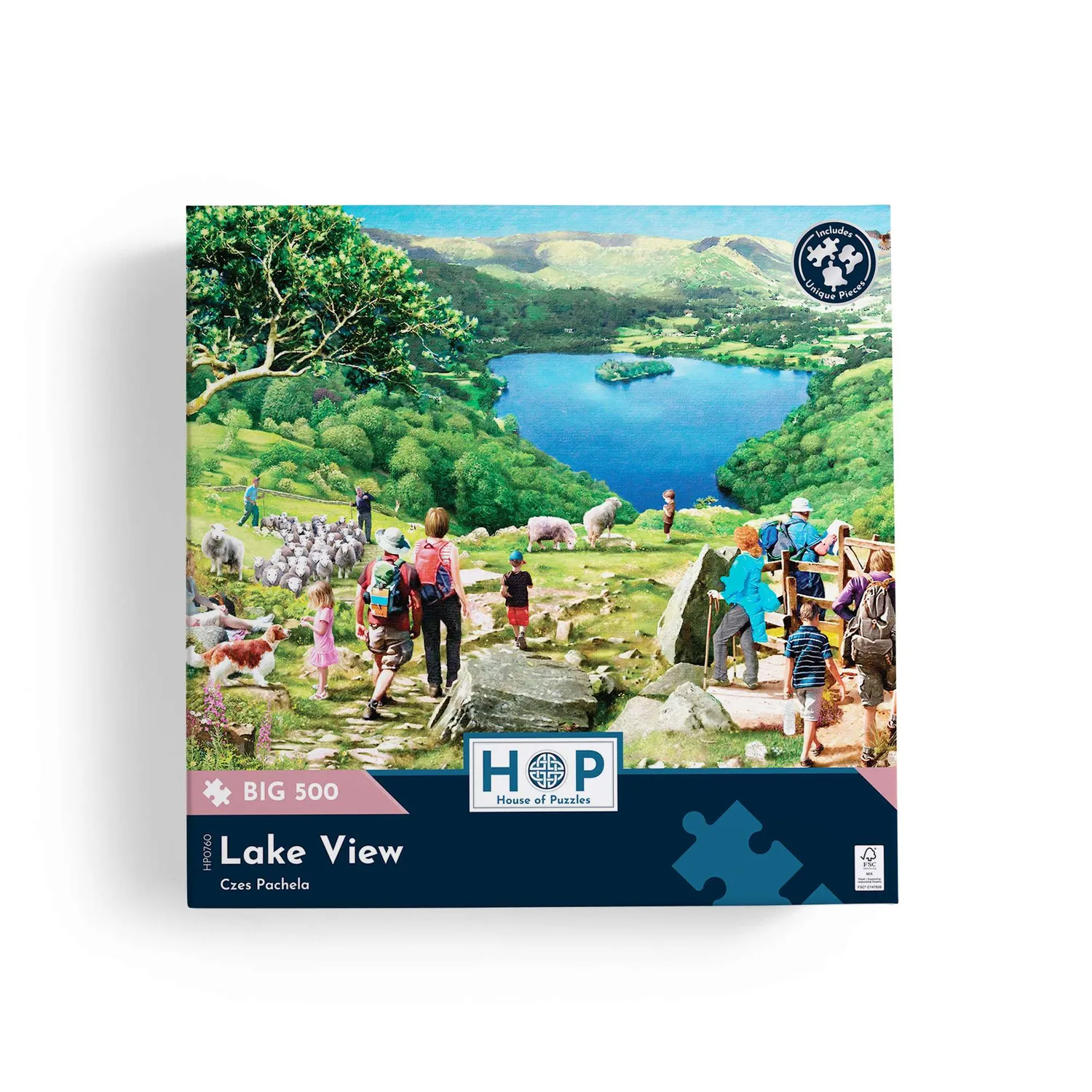House of Puzzles BIG Lake View puslespil 500 brikker sø