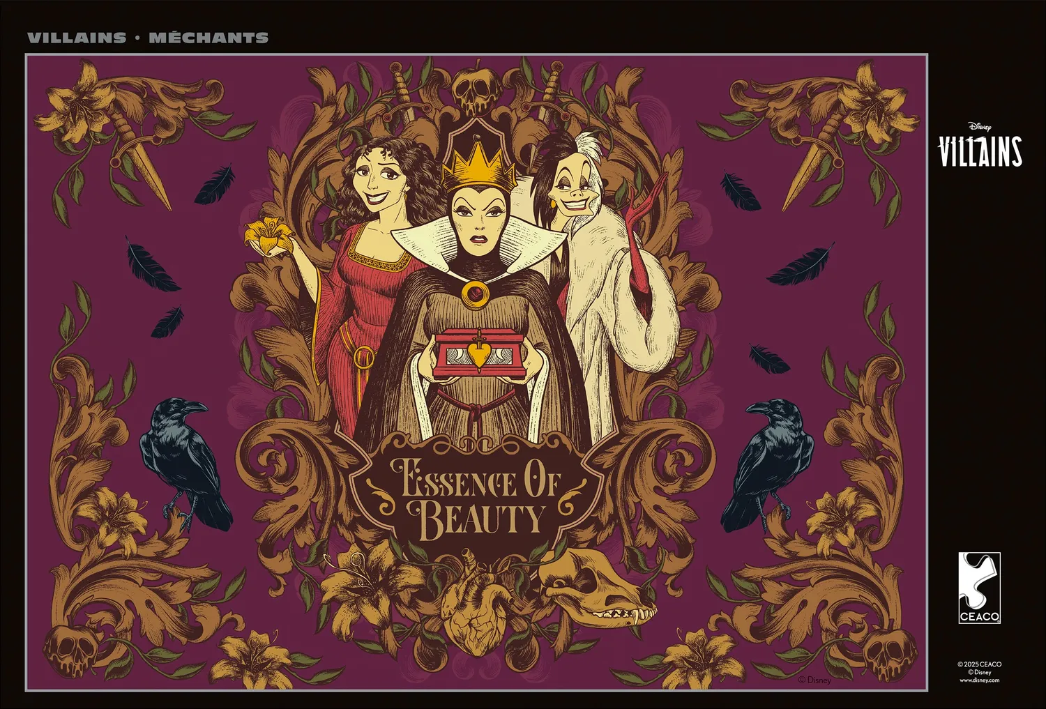 Ceaco Disney Villains Essence of Beauty puslespil 500 brikker
