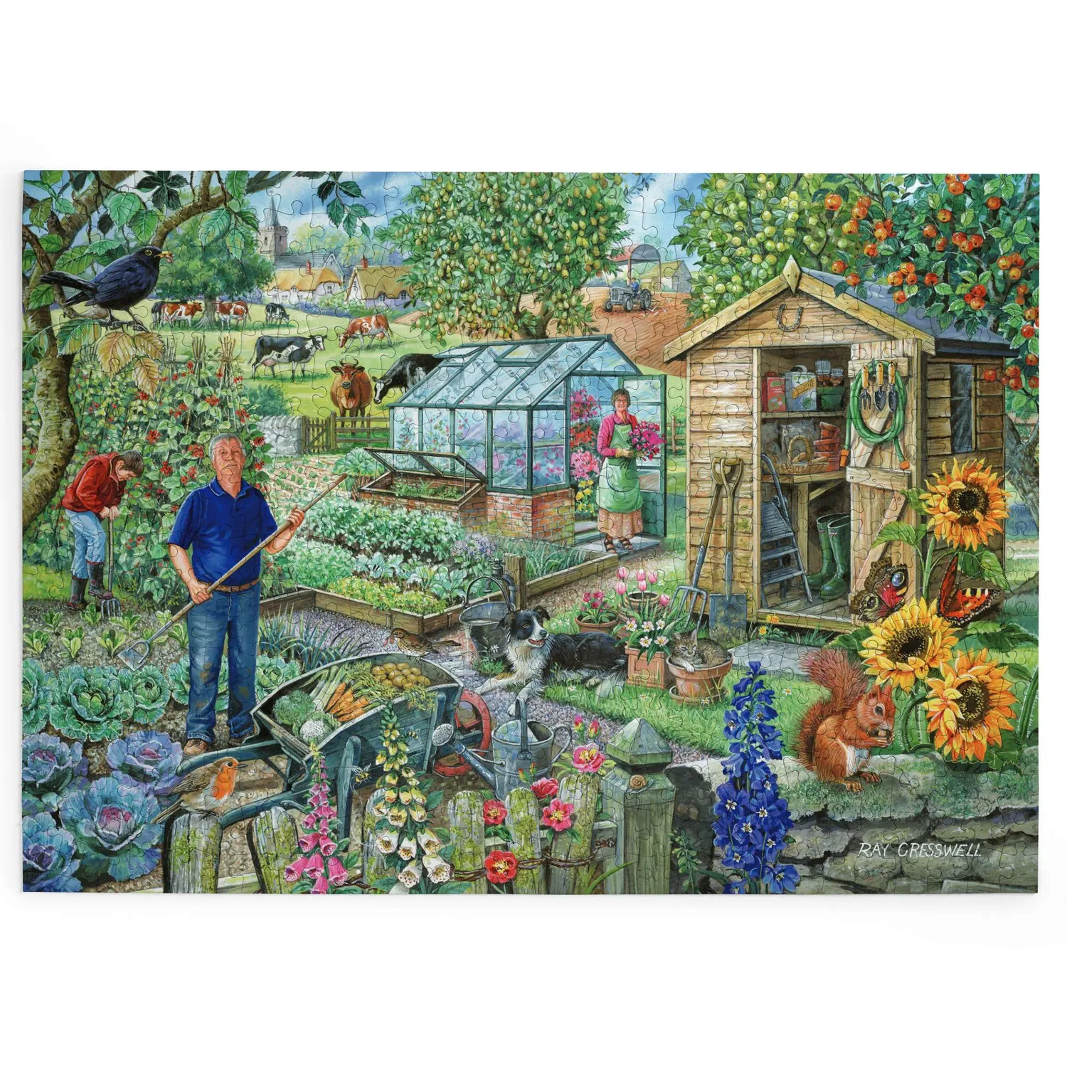 House of Puzzles BIG At The Allotment 500 brikker puslespil have