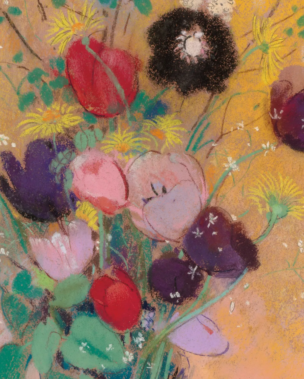 Pomegranate Odilon Redon Vase of Flowers bogmærke blomst