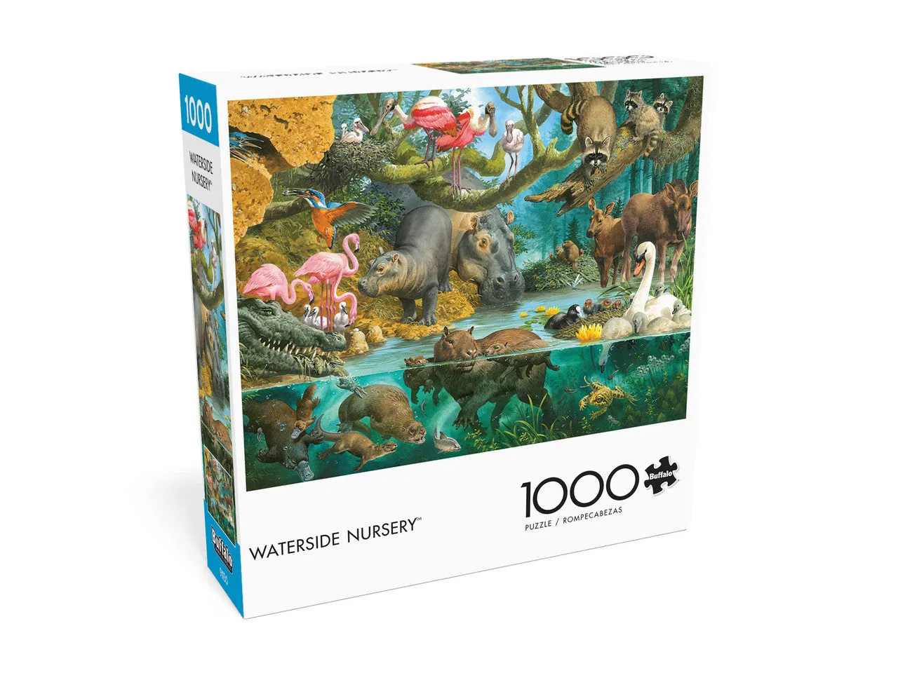 Buffalo Games Waterside Nursery puslespil 1000 brikker dyr