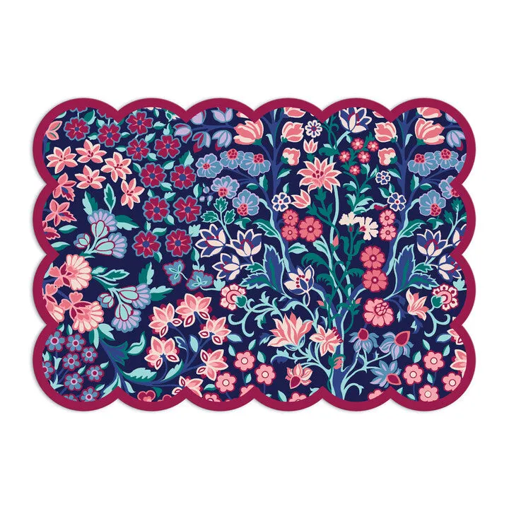 Galison Liberty Scalloped brevkort 8 stk blomster