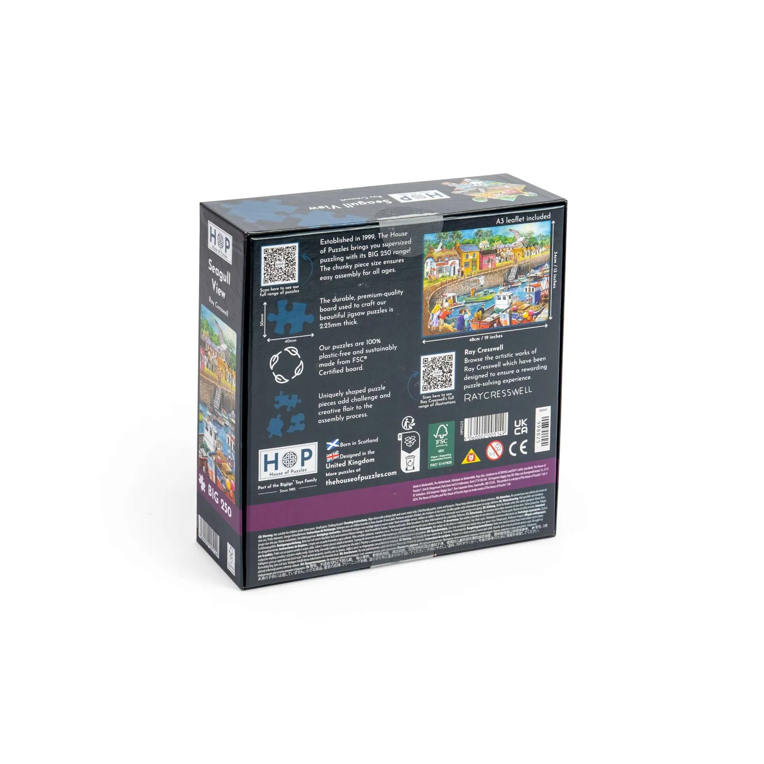 House of Puzzles Seagull View puslespil BIG 250 kyst XL