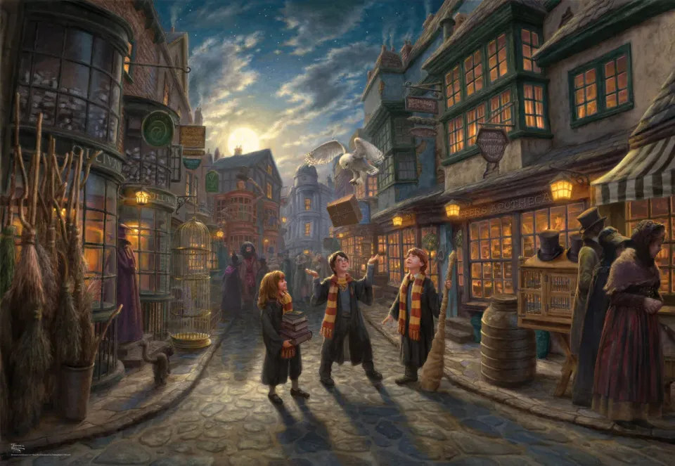 Ceaco Silver Select Diagon Alley puslespil 2000 brikker magi