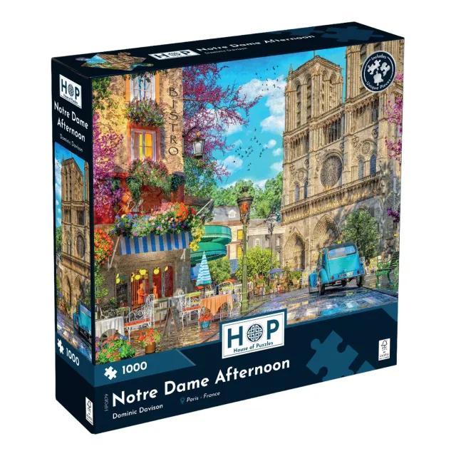 House of Puzzle Notre Dame Afternoon puslespil 1000 brikker Paris