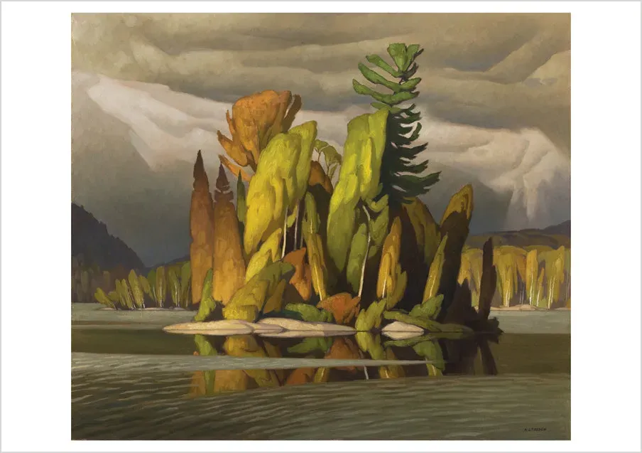 Pomegranate A. J. Casson Little Island kort enkelt landskab