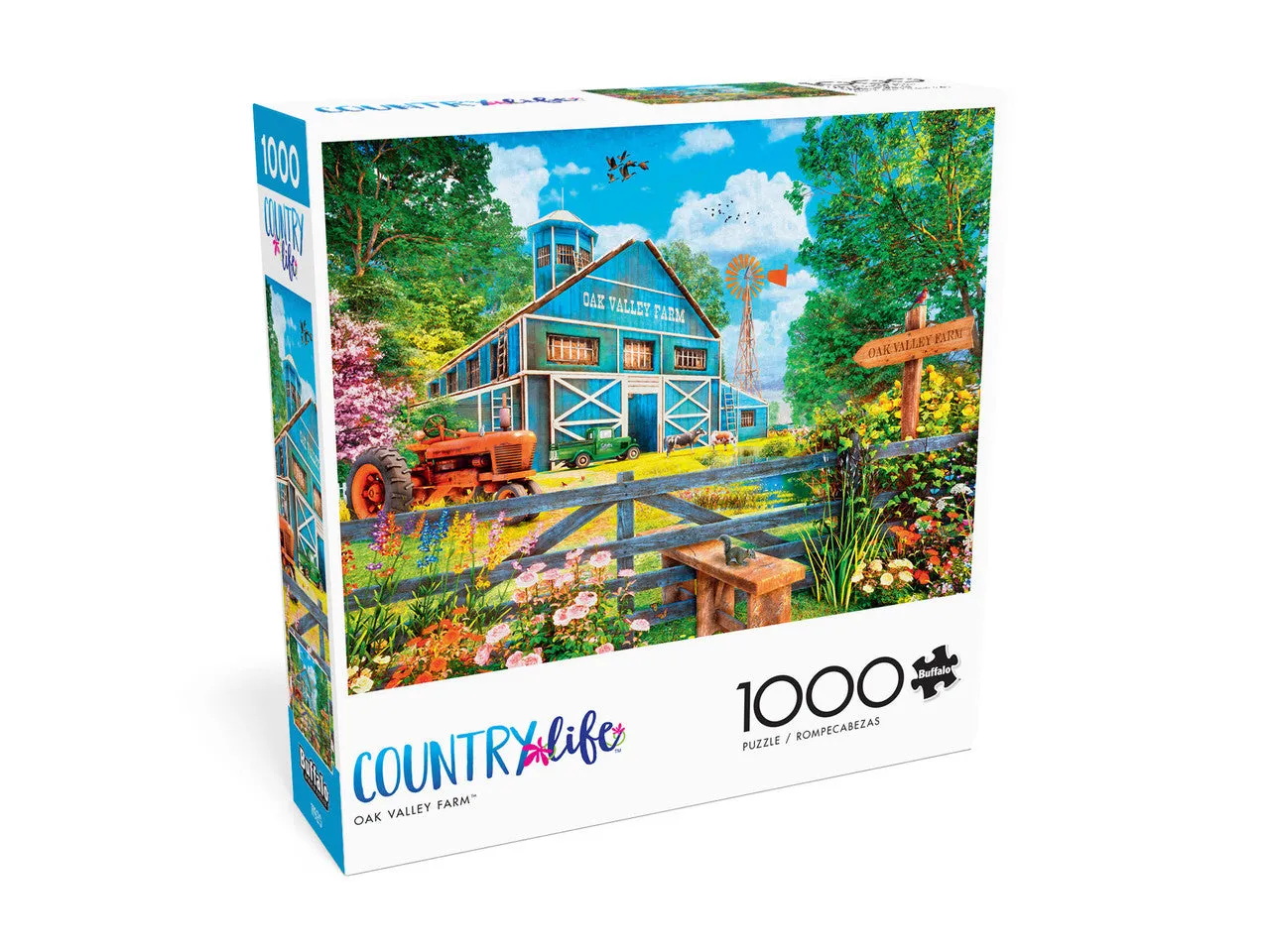 Buffalo Games Country Life Oak Valley Farm puslespil 1000 brikker