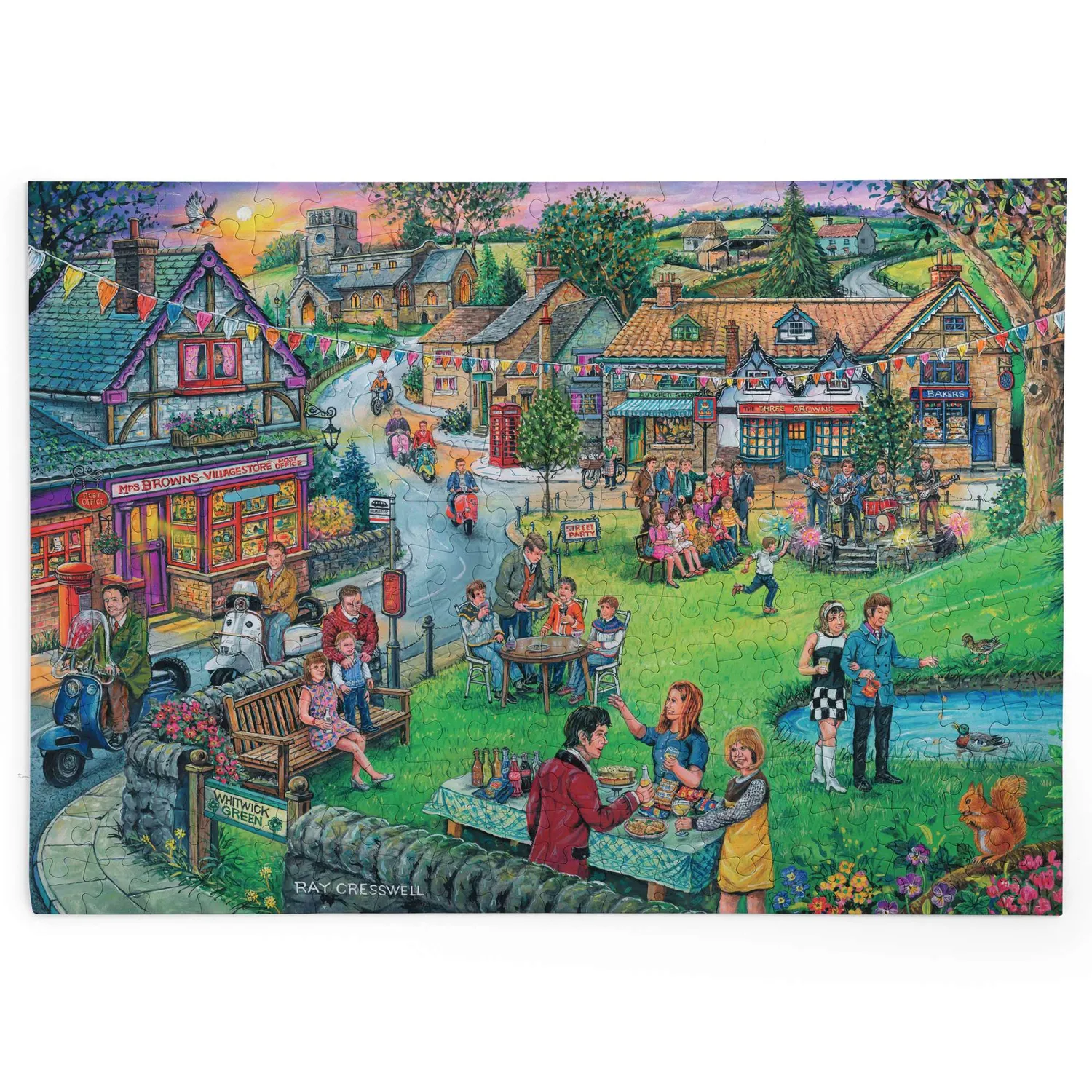 House of Puzzles BIG Sixties Green 250 puslespil retro