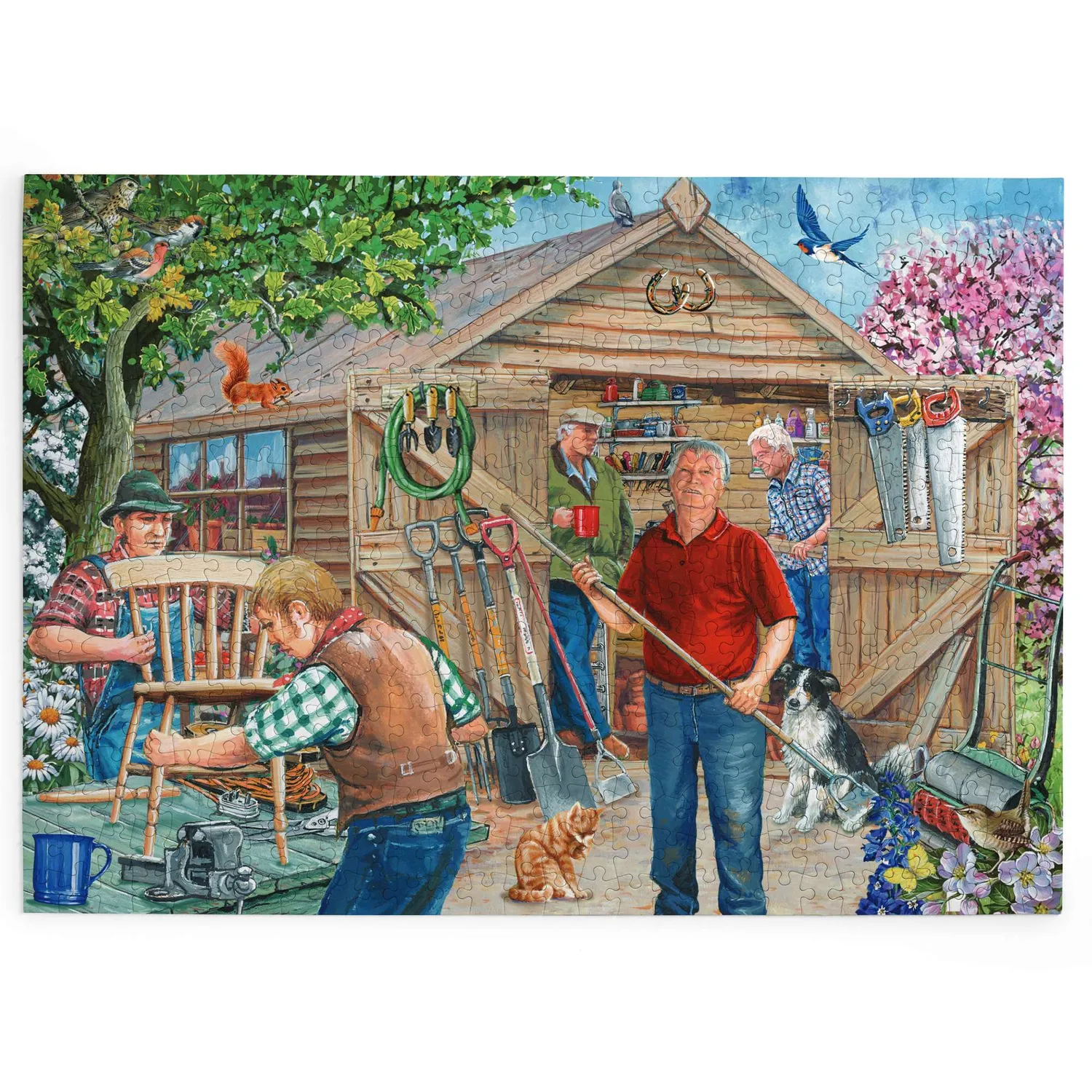 House of Puzzles BIG 500 Our Man Shed puslespil haveskur