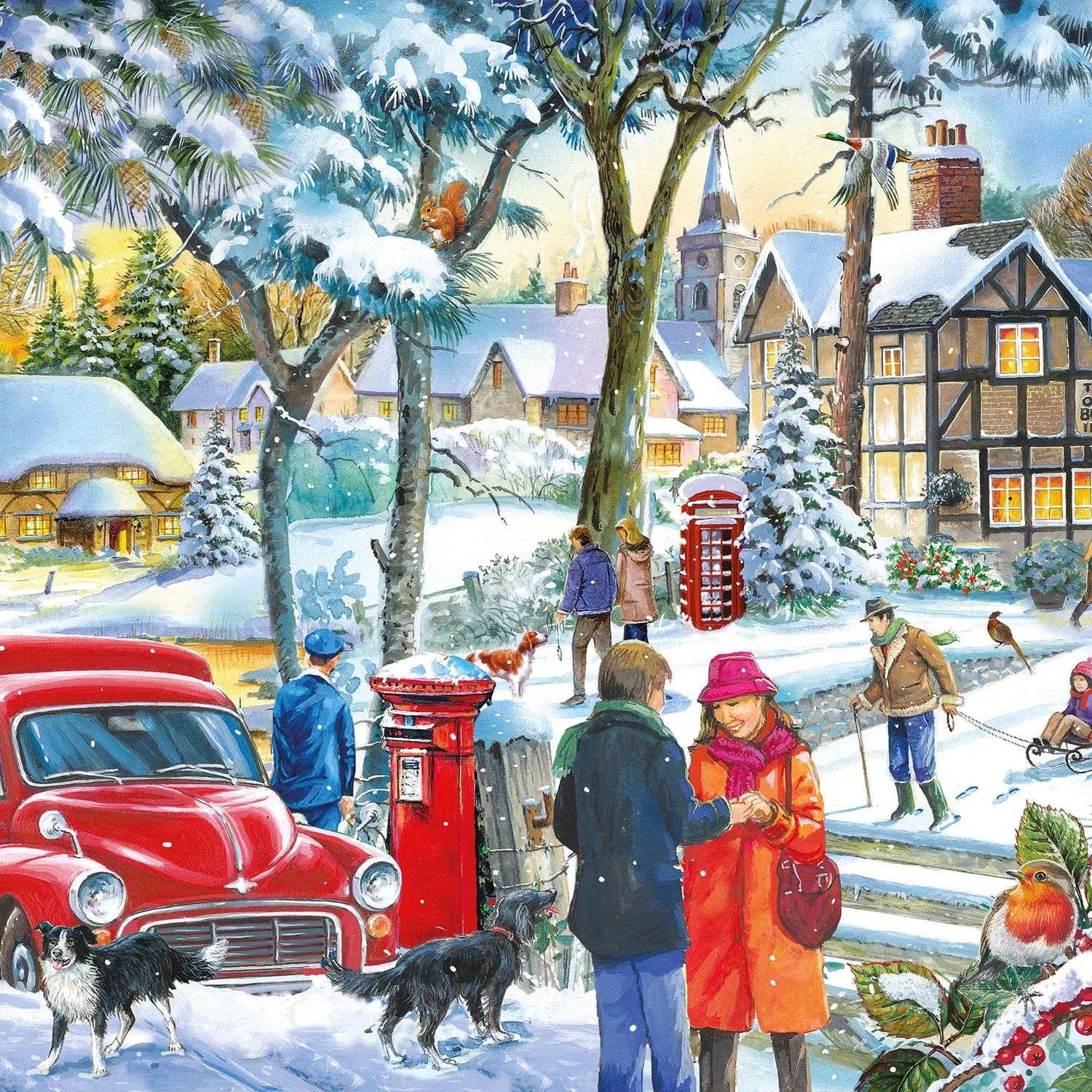 House of Puzzle Winter Wishes puslespil 1000 brikker vinter