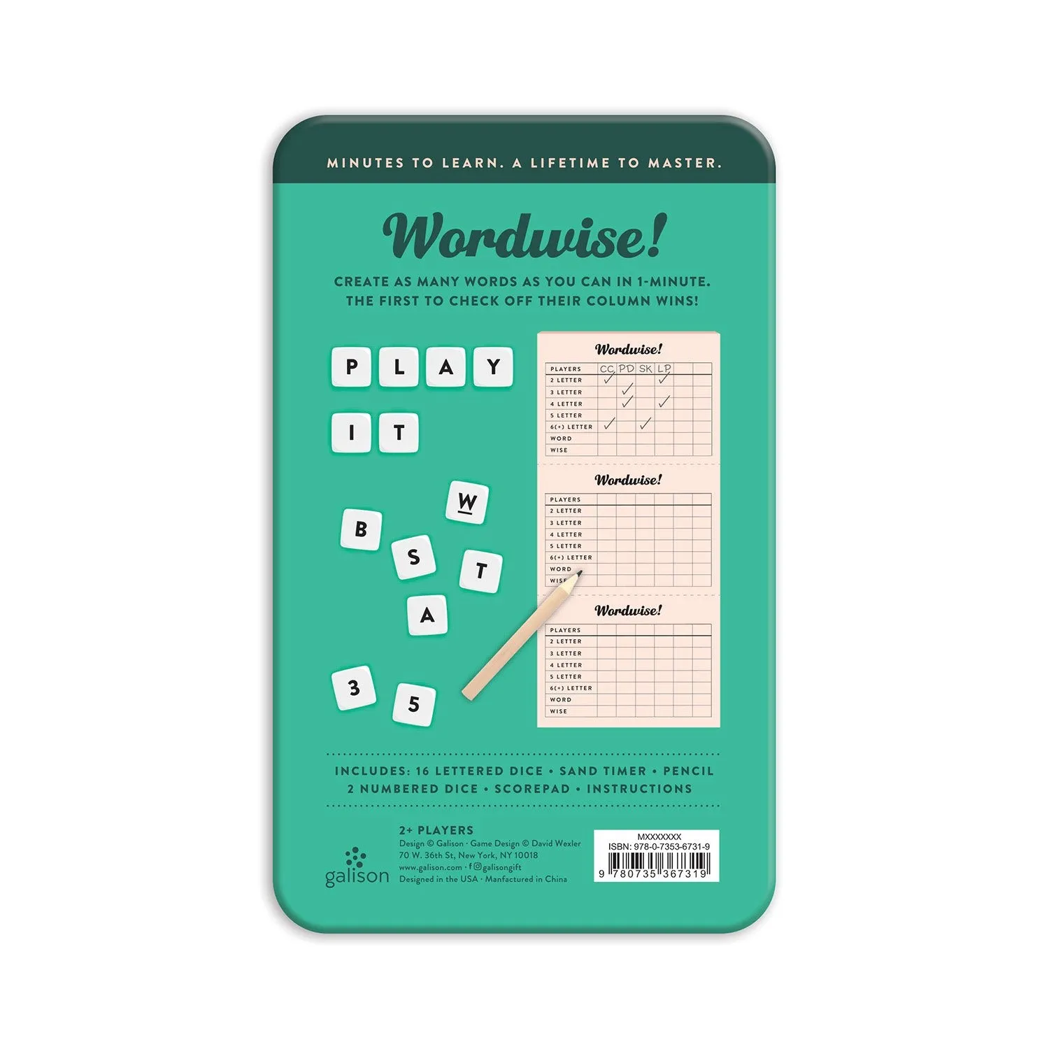 Good Puzzle Co. Wordwise terningspil ordspil 18 terninger